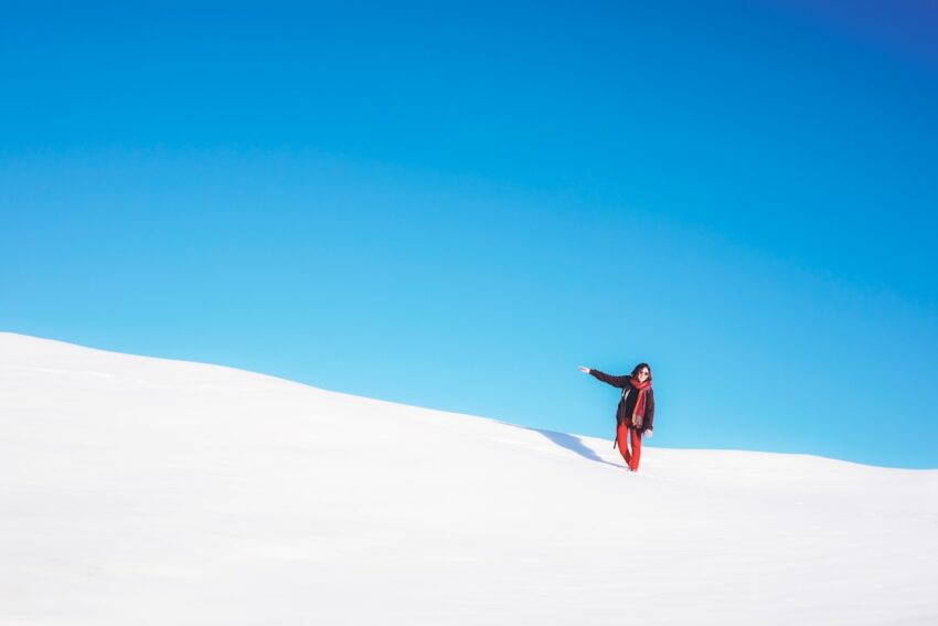 Photo red pants