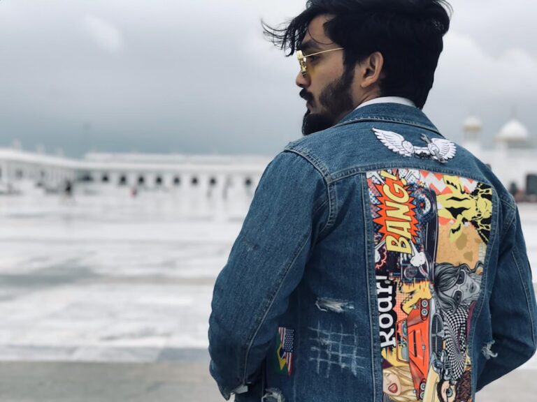 Photo denim vest
