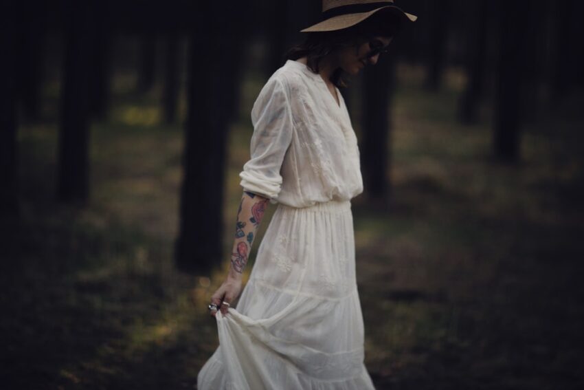 Photo white dress