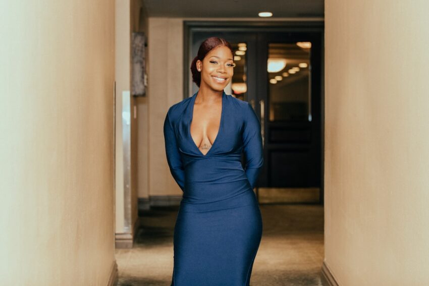 Photo navy dress